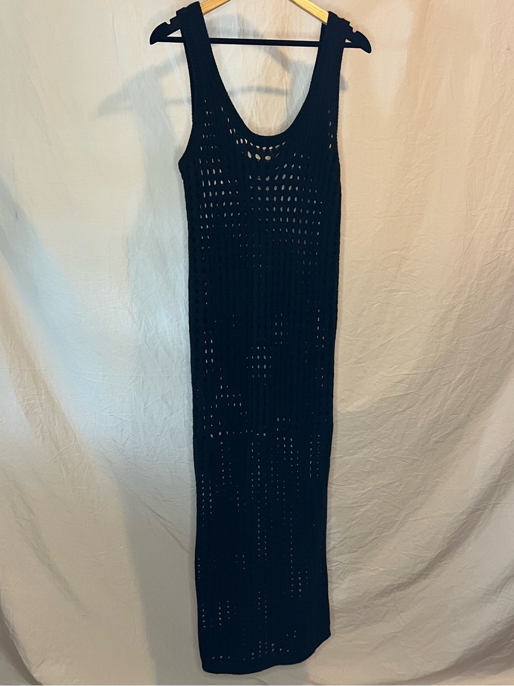 Black Crochet Maxi Dress
